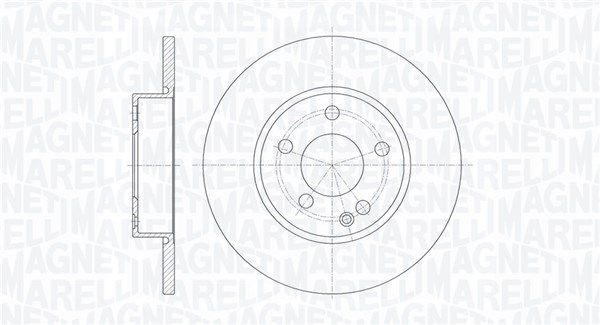 MAGNETI MARELLI Тормозной диск 361302040277